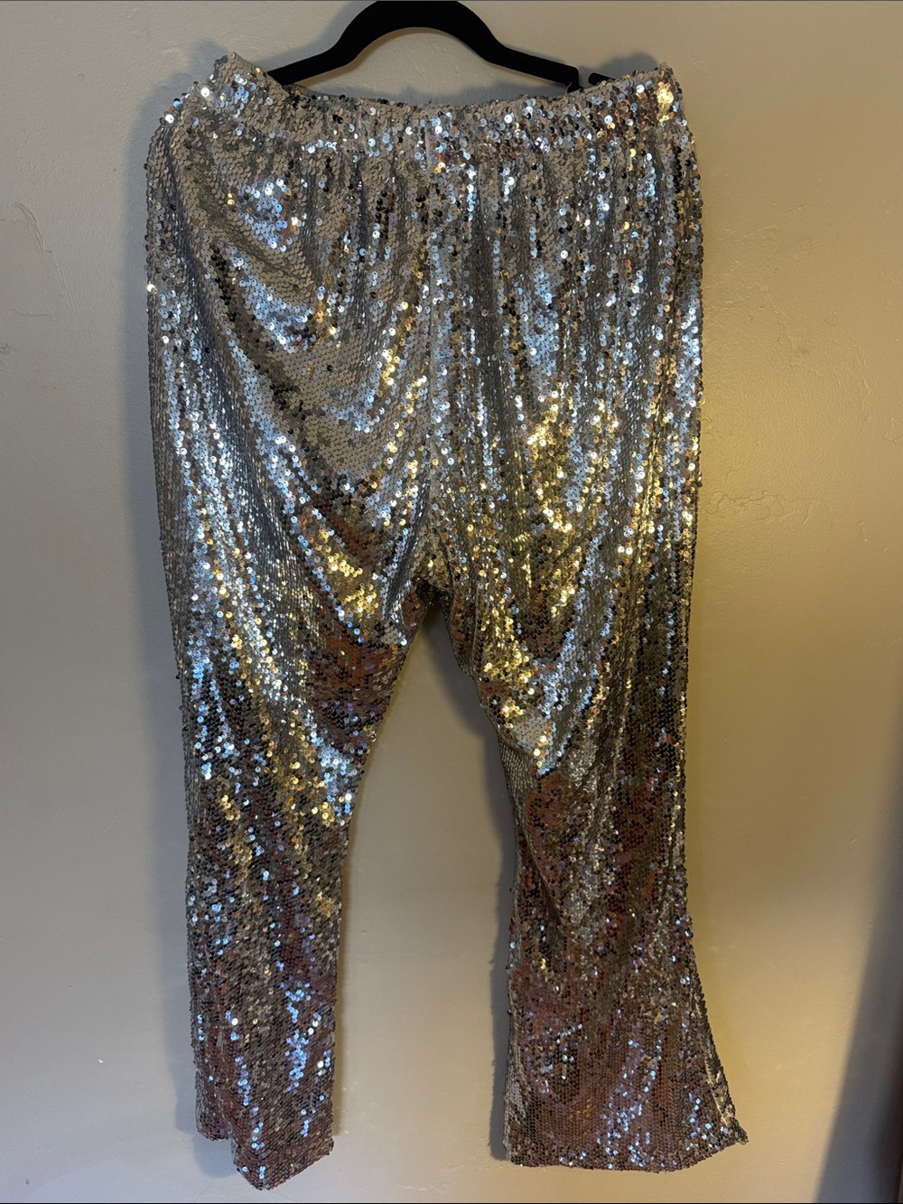 Silver Sequin Party Pants